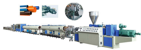 Machine en plastique d'extrudeuse de processus de fabrication de tuyau de PVC avec la double vis