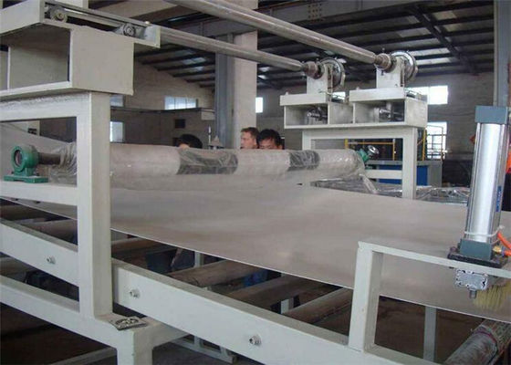 Ligne en plastique de marbre d'extrusion de feuille, profil artificiel de panneau de mur de PVC faisant la machine