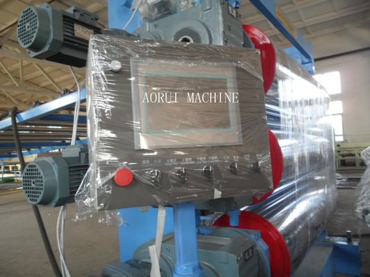 Un bon prix. Ligne en plastique d'extrusion de feuille de grille creuse/vis simple de PE faisant la machine/chaîne de production en plastique de feuille de PE en ligne