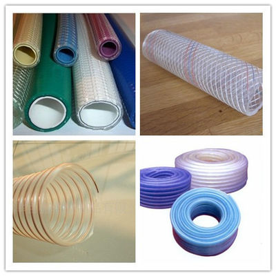 Un bon prix. Ligne en plastique d'extrusion de tuyau de cheval de tissu-renforcé de PVC avec la double boudineuse à vis en ligne