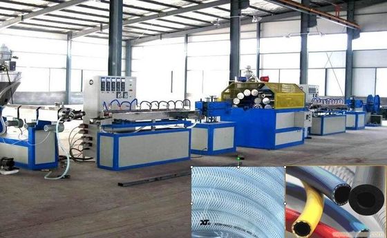 Un bon prix. Tuyau en plastique de tissu-renforcé de PVC faisant la machine, machines en plastique d'extrusion de tube en ligne