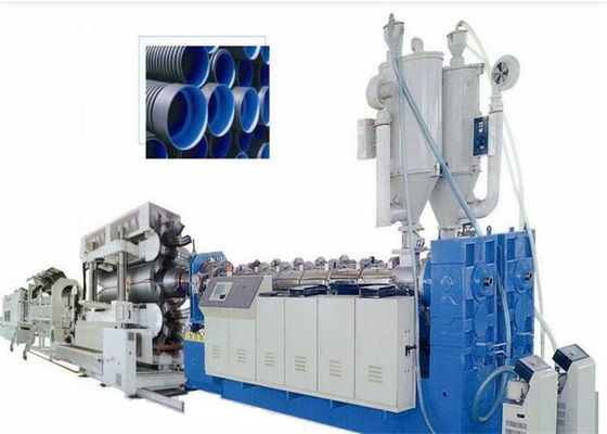 Un bon prix. La machine en plastique d'extrusion de tuyau ondulé de mur de double de PVC, PVC a ridé la ligne d'extrusion de tuyau en ligne