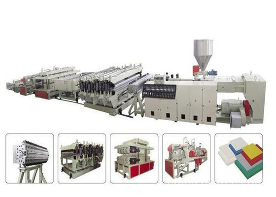 Un bon prix. Chaîne de production de la représentation WPC/machines composées en plastique en bois pour les meubles et la porte en ligne