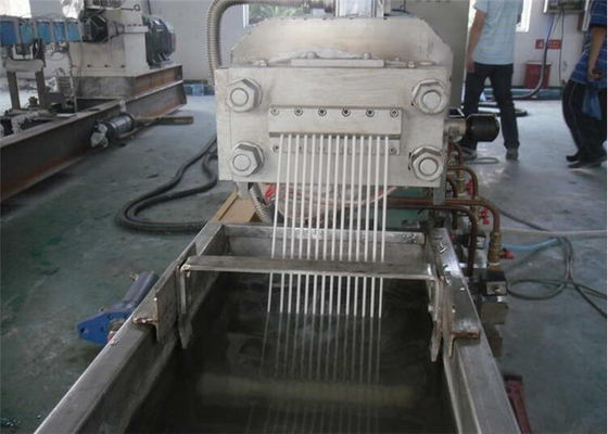 Un bon prix. Machine en plastique de pelletisation de vis de double de PE simple d'étape avec le système de contrôle de PLC en ligne