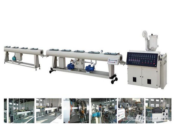 Un bon prix. Le PE a ridé la vis simple de tuyau faisant la machine, chaîne de production ridée par PE de tuyau de conduit d'Eletric en ligne