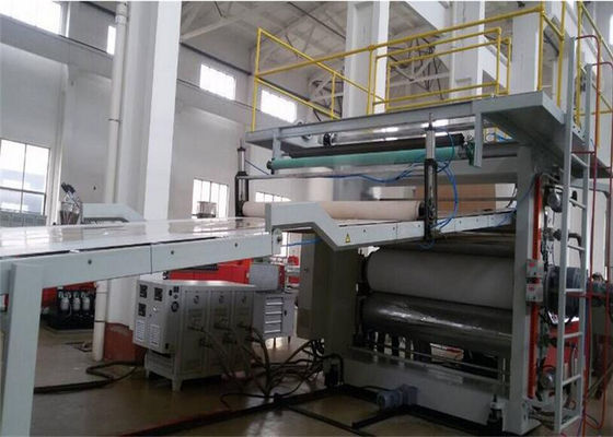 Un bon prix. Ligne en plastique d'extrusion de feuille de marbre de pierre décorative, ligne de marbre d'imitation d'extrusion de plat de PVC en ligne