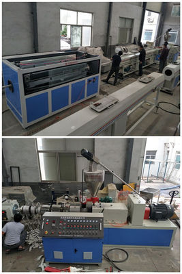 Ligne en plastique découpeuse automatique d'extrusion de tuyau de contrôle de PLC de tuyau de PVC