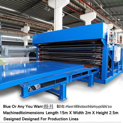 Un bon prix. Bleu ou tout ce que vous voulez Machine de fabrication de panneaux en plastique en PVC Mesures de la machine Longueur 15m x largeur 2m x hauteur 2,5m Conçue pour les lignes de production en ligne